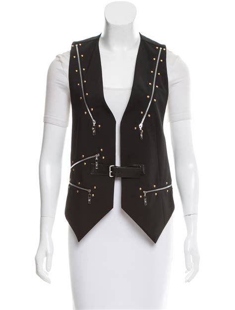 louis vuitton leather cutaway vest